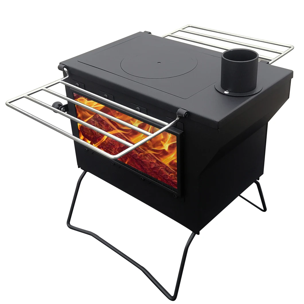 Lightweight Portable Tent Stove Solid Fuel Cooking Stove for Bell Tents